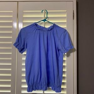 ANTHROPOLOGIE blue top